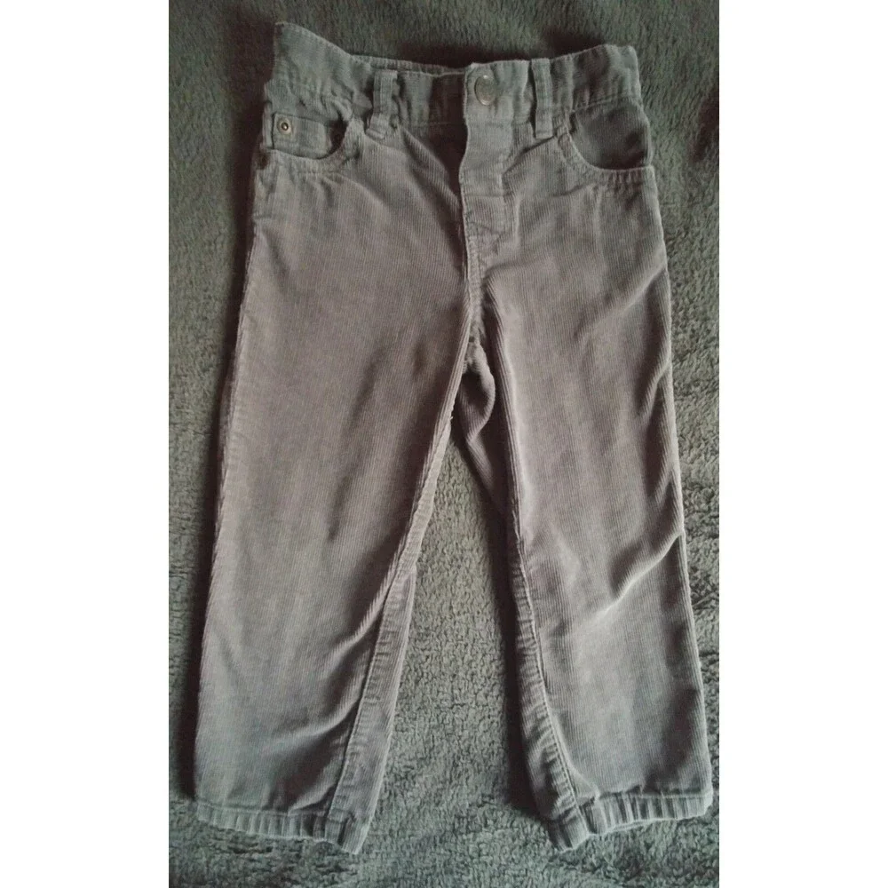 pants 3T Sears jeans boys or girls Tough Skins slate gray corduroy toddler